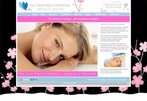 Front page of Fill Your Face website