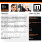 The initial MiTECH website The initial MiTECH website